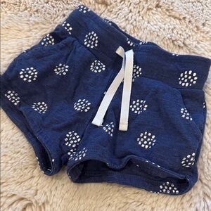 Cat & Jack Navy Shorts with White Dots 3t Girls